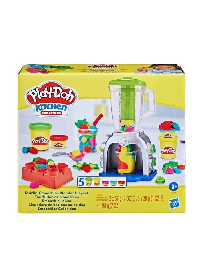 Play-Doh - Swirlin' Smoothies Toy Blender Playset (12 Pieces) - Image 1