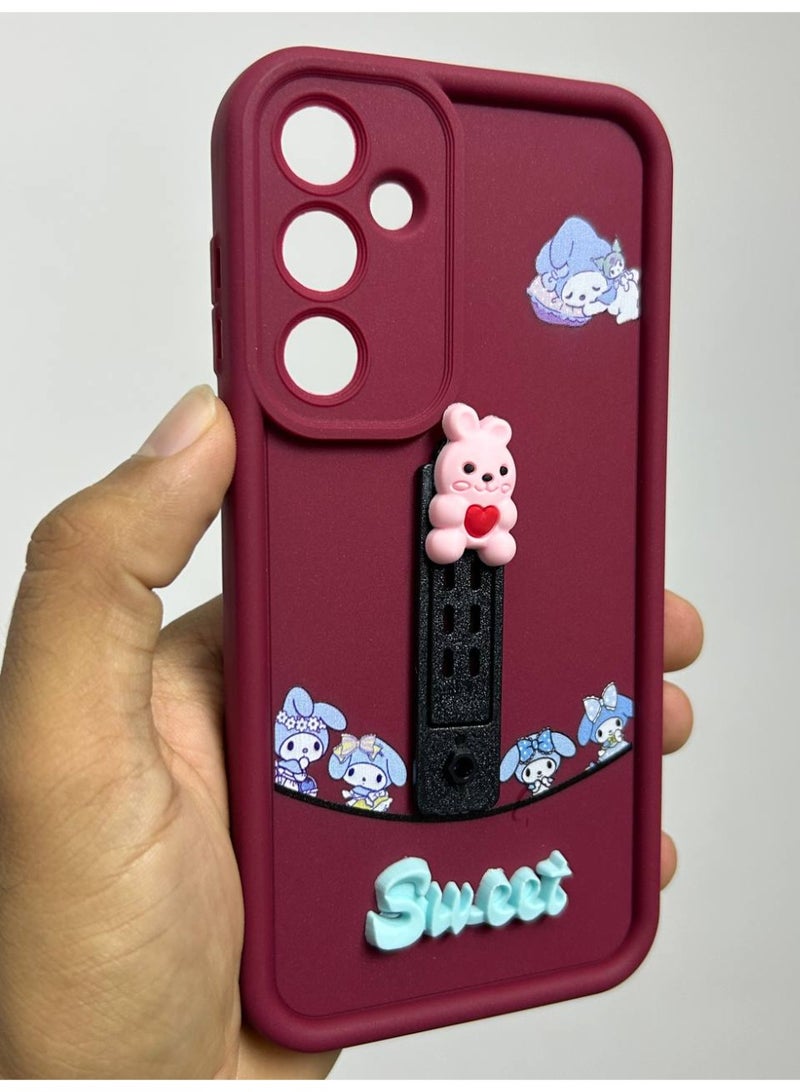 جراب خلفي بتصميم كرتوني جديد عليه كلمه Sweet متوافق مع هاتف Samsung A55 - Image 1