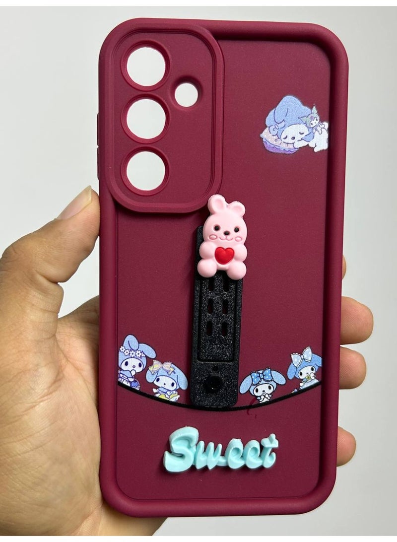 جراب خلفي بتصميم كرتوني جديد عليه كلمه Sweet متوافق مع هاتف Samsung A55 - Image 2
