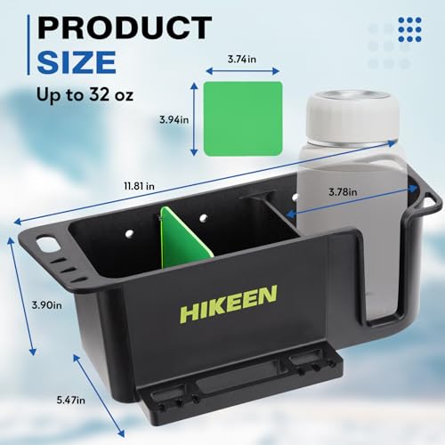 Hikeen Boat Caddy Organizer, Boat Cup Holder, Multifunctional Boat Storage Organizer Universal Fit for Boat, Kayak, Pontoon, Bass Boat, Jon Boat - Fishing Tool Holder, Boat Fishing Accessories (1Pack) - Image 3