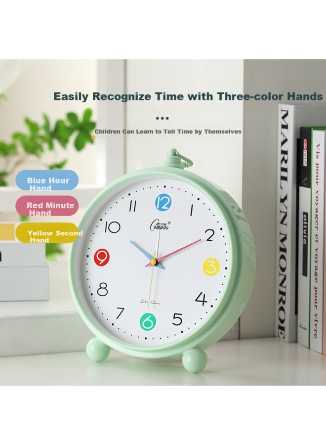 Compas Kangbasai Desktop Alarm Clock For Children And Students, Simple Bedroom Bedside Clock, 2364 Blue - Image 4