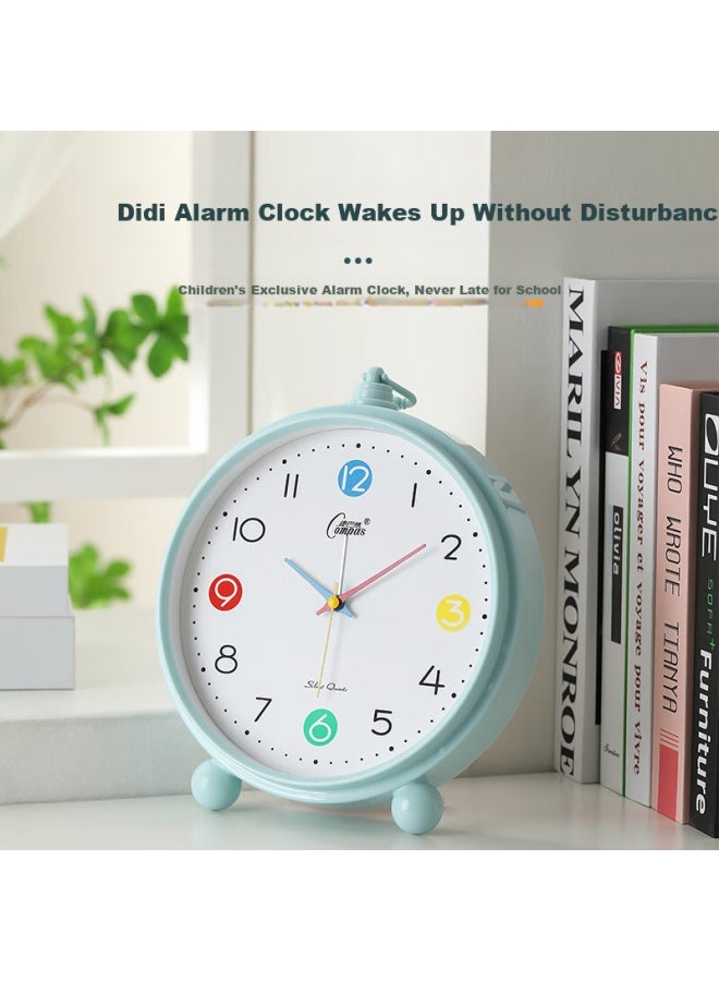 Compas Kangbasai Desktop Alarm Clock For Children And Students, Simple Bedroom Bedside Clock, 2364 Blue - Image 3