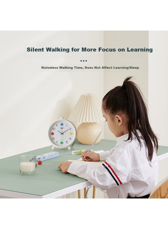 Compas Kangbasai Desktop Alarm Clock For Children And Students, Simple Bedroom Bedside Clock, 2364 Blue - Image 2