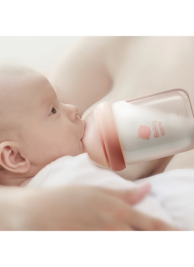 Babycare - Babycare - Nopayon Pro Bottle, Weir Pink, 80 ml, for 0 –1 Month, BPA-Free, Anti-Colic Design, Non-Toxic, Leak-Proof, Soft Nipple, Easy to Clean, Safe for Newborns, Ideal for Breastfeeding Transition - Image 1