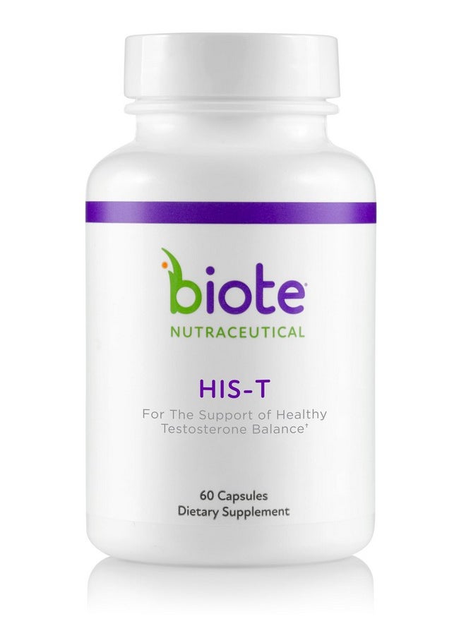 Health & Household - Biote Nutraceuticals - His-T - Healthy Testosterone Balance Support For Men (60 Capsules) - Image 1