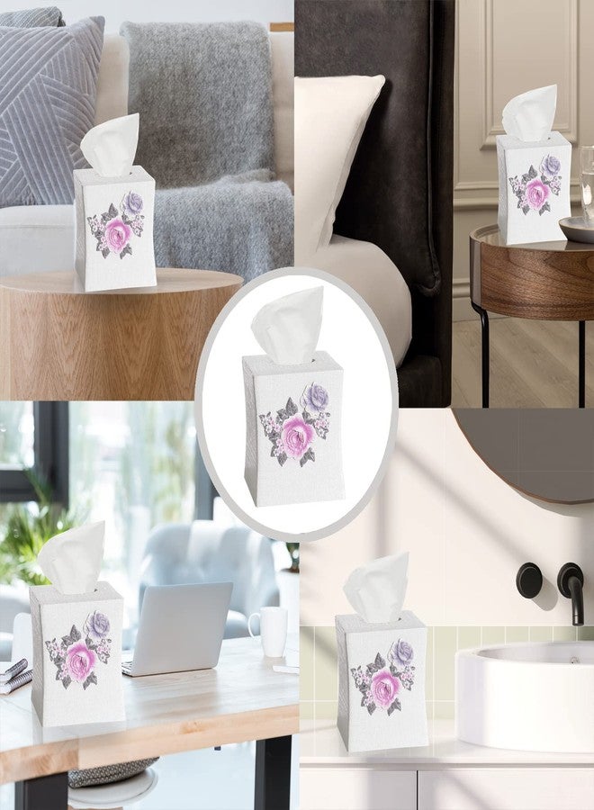 Popular Bath Tissue Box, Michelle Collection, 10x10, Lilac - Image 3