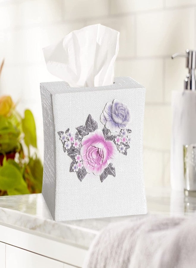 Popular Bath Tissue Box, Michelle Collection, 10x10, Lilac - Image 2