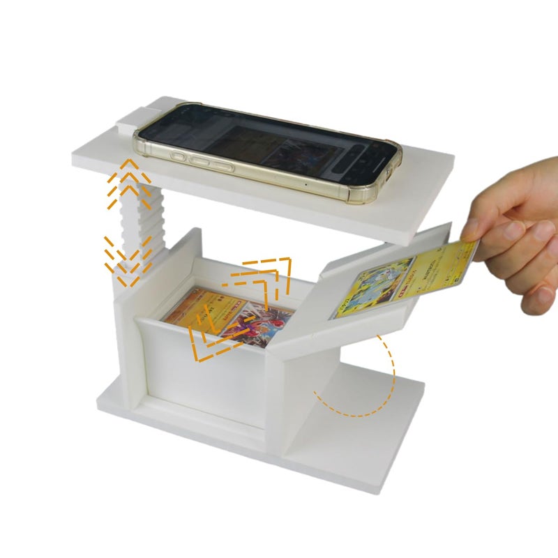 Zoravell Card Slinger for TCG & MTG | Sports Card Scanner & Trading Card Scanner Holder Stand | Quickly Scan Gathering Accessories (Height-Adjustable) - Image 1