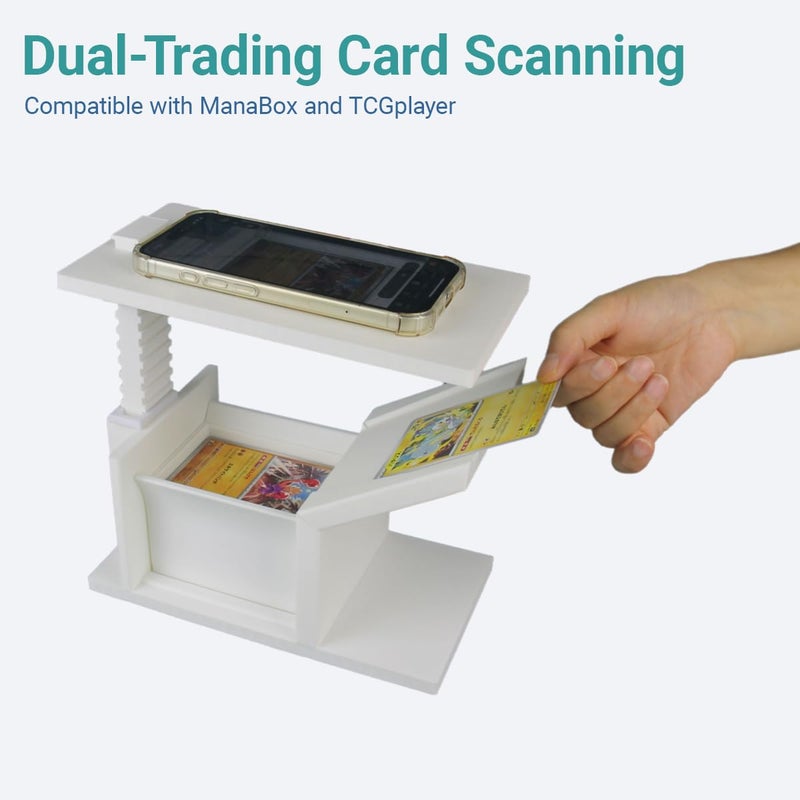 Zoravell Card Slinger for TCG & MTG | Sports Card Scanner & Trading Card Scanner Holder Stand | Quickly Scan Gathering Accessories (Height-Adjustable) - Image 4