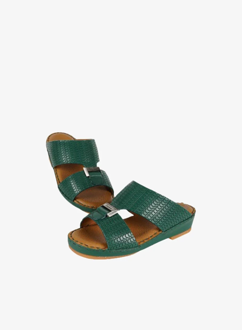 barjeel uno Barjeel Uno Boys Arabic Slippers 008-3345 BBSP1-54-Green