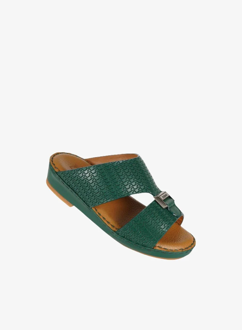 barjeel uno Barjeel Uno Boys Arabic Slippers 008-3345 BBSP1-54-Green