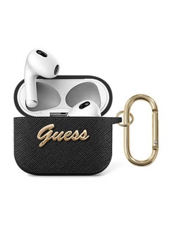 Script Metal Logo for Airpods 3 - Black