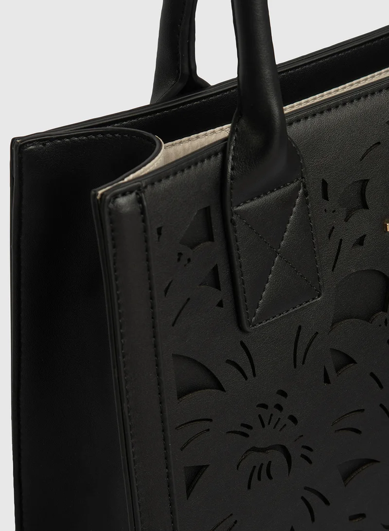 BEVERLY HILLS POLO CLUB Logo Detail Satchel Bag