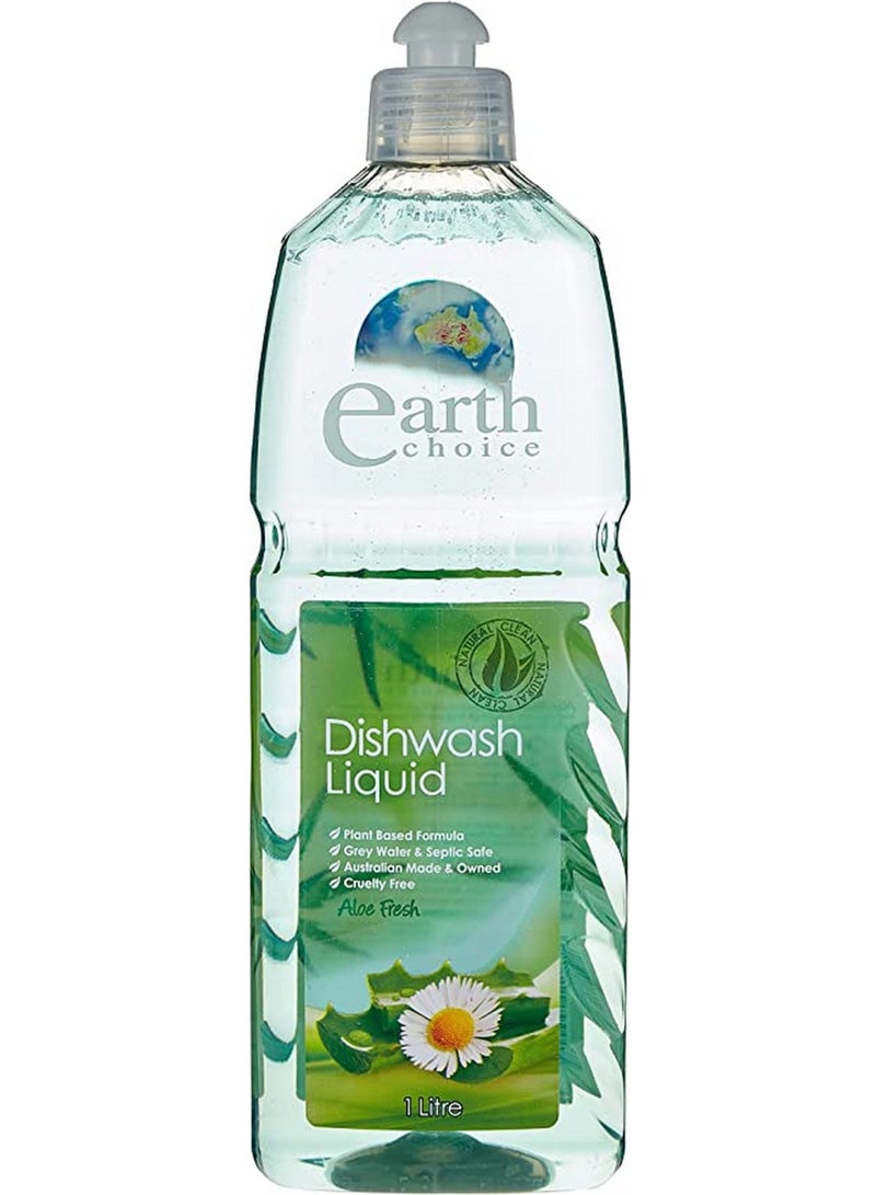 Earth Choice Dish Wash Liquid, Aloe Fresh - 1 Litre - Image 1