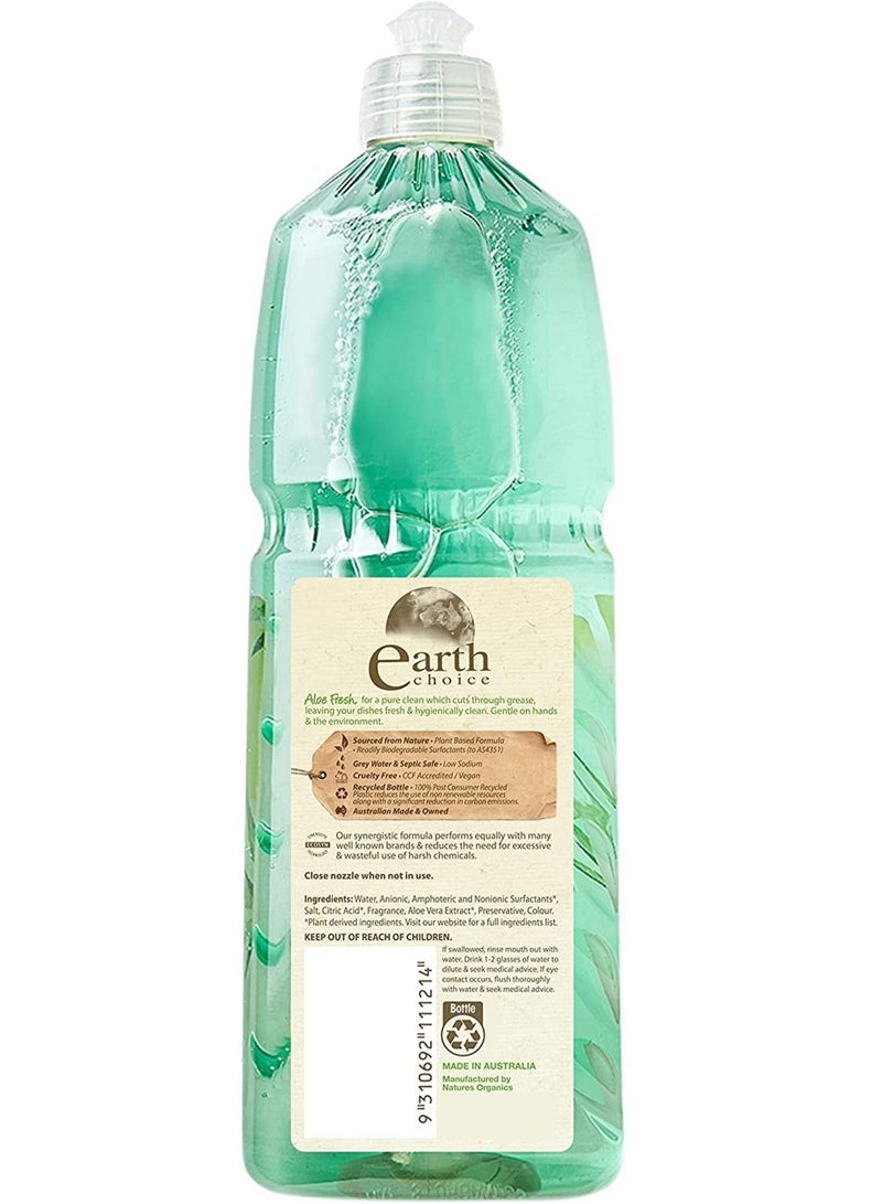Earth Choice Dish Wash Liquid, Aloe Fresh - 1 Litre - Image 2