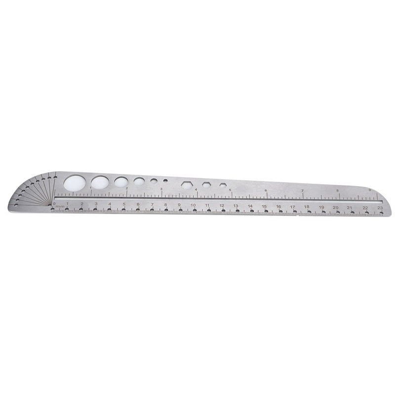 Scale Ruler Multifunctional Stainless Steel Compass Protractor Measuring Tool - Image 3