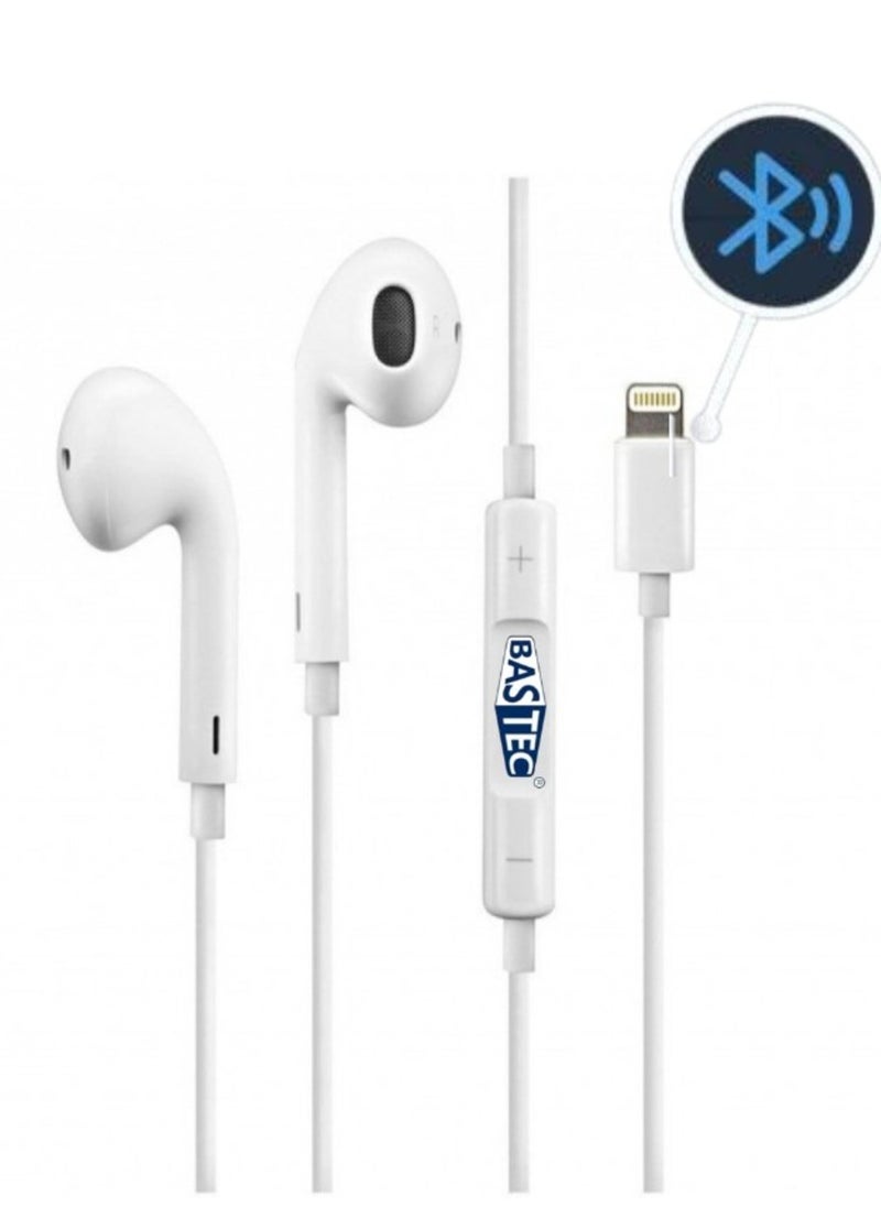 Bastec - "Experience Seamless Connectivity with the BC301 Bluetooth Wired iPhone Headset, Expertly Crafted by BASTEC - Image 1