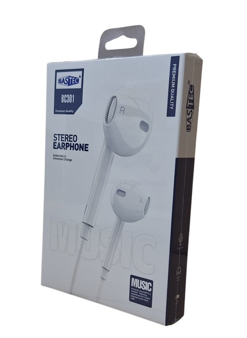 Bastec - "Experience Seamless Connectivity with the BC301 Bluetooth Wired iPhone Headset, Expertly Crafted by BASTEC - Image 1