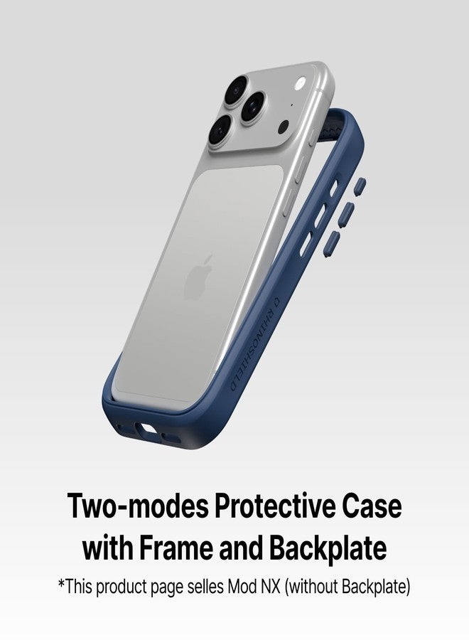 راينوشيلد جراب هاتف RhinoShield متوافق مع iPhone 17 Pro Max | Mod NX - جراب واقٍ متين بدون لوحة خلفية، تصميم نحيف، مقاوم للصدمات مع حماية من السقوط بدرجة عسكرية - أسود - Image 3