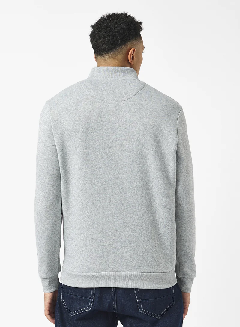 برايف سول Funnel Neck Quarter Zip Sweatshirt