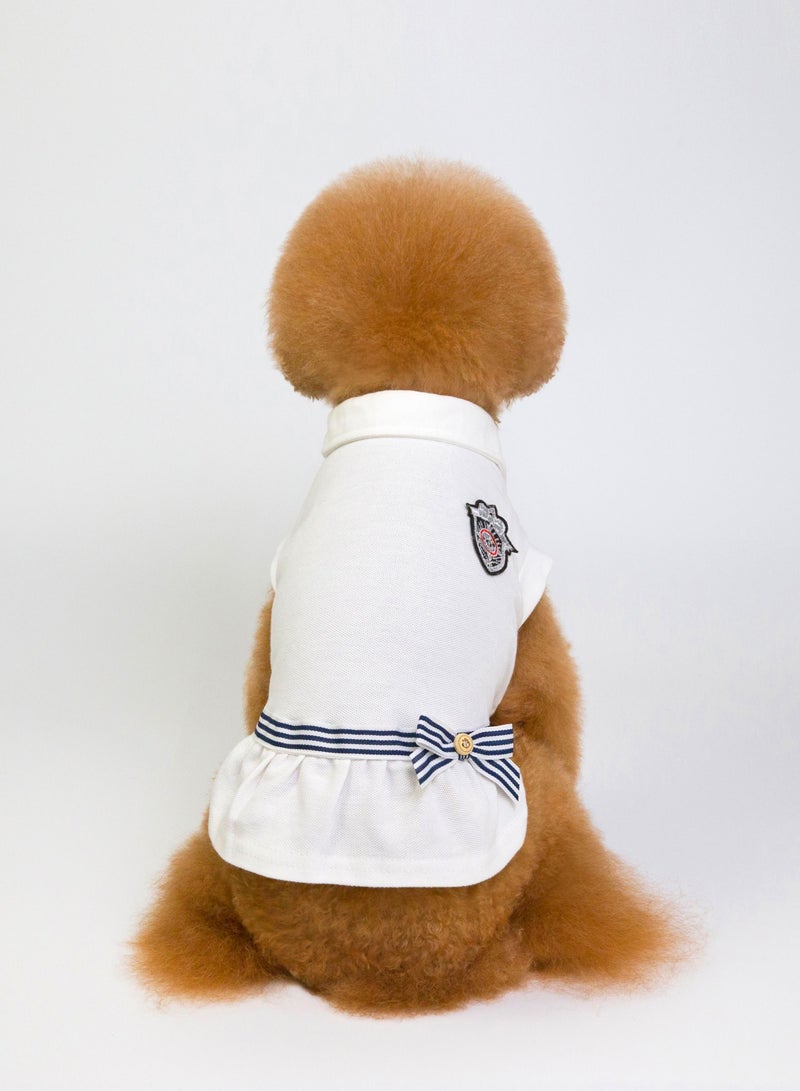 Loquat تي شيرت كاجوال للكلاب أبيض - Image 3