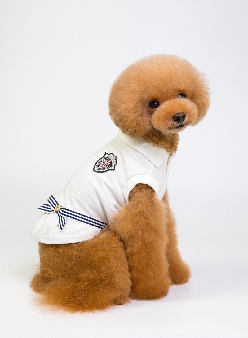 Loquat تي شيرت كاجوال للكلاب أبيض - Image 2