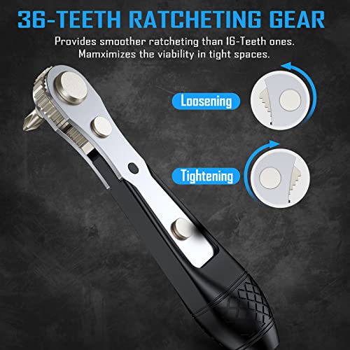GreaTalent 31in1 S2 Steel Screwdriver Bit Set with 1/4" Magnetic Bit Holder, Mini EDC Tool, for 1/4" hex shank screwdriver, bit holder, power tool, hand tool - Image 4