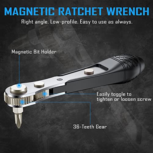 GreaTalent 31in1 S2 Steel Screwdriver Bit Set with 1/4" Magnetic Bit Holder, Mini EDC Tool, for 1/4" hex shank screwdriver, bit holder, power tool, hand tool - Image 3