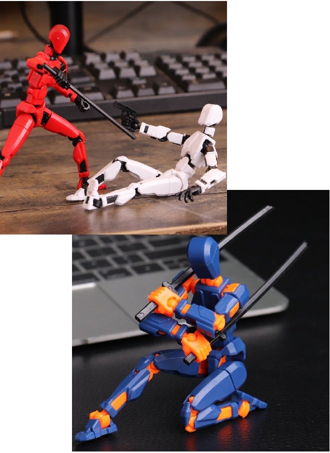 The 3rd Generation Lucky DIY Doll, 13 Movable Joint Doll Full Body Activity Decompression Toys, 3 Pieces  - Image 1