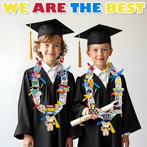 Asekonc Graduation Candy Lei 2025, Making Kit Supplies Tubing Grad Leis for Graduation Candy Necklace for Kindergarten Grad Party Gift - Image 3