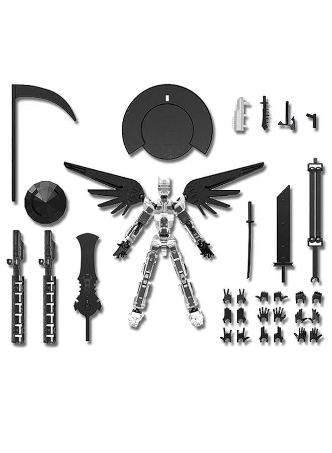 KASTWAVE T13 3D Printed Titan 13 Action Figure Multi Jointed Movable Robot Toy White Collectible Desktop Decoration For Game Lovers - Image 1