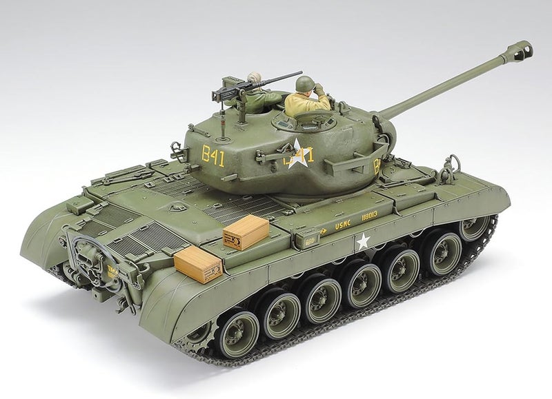 Tamiya Models M26 Pershing 1:35 Scale Plastic Model Kit with 2 Figurines - Image 4