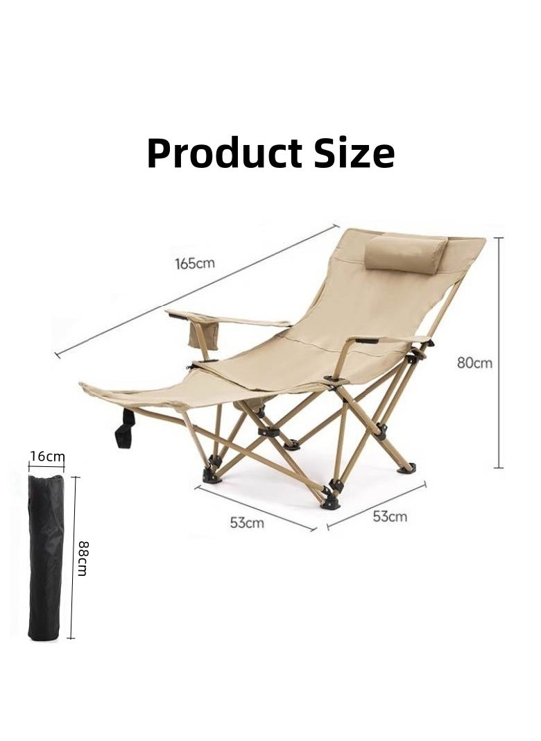 Soofam - Portable Outdoor Camping Folding Chairs Lounge Chairs Beach Chairs - Image 1