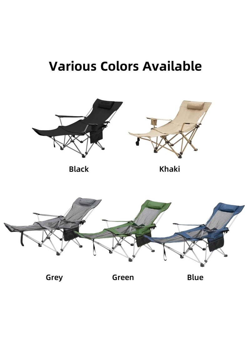 Soofam - Portable Outdoor Camping Folding Chairs Lounge Chairs Beach Chairs - Image 1