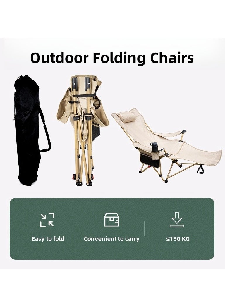 Soofam - Portable Outdoor Camping Folding Chairs Lounge Chairs Beach Chairs - Image 1