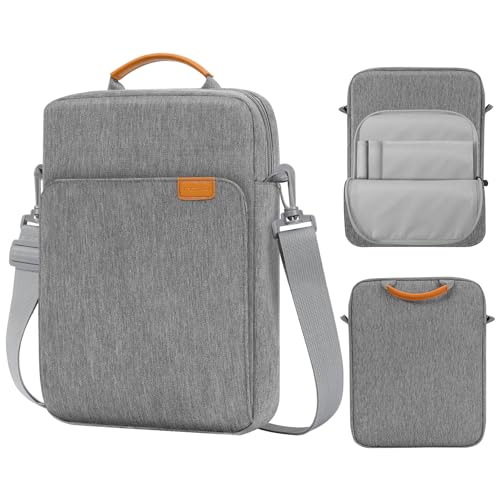 MoKo 13.3-14 Inch Laptop Sleeve Bag Fits Mac Neo 13-inch A18 Pro, Mac Pro 13.3" M2 2022/M5/M5 Pro/M5 Max 14.2" 2026, Mac Air 13.6" M5 2026, Handle Carrying Case with Shoulder Strap, Dark Gray - Image 1