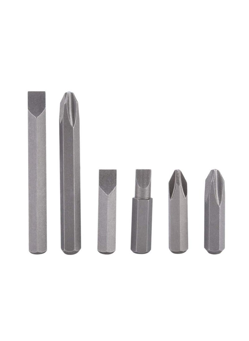 Inditrust - Inditrust Impact Set ChromeVanadium Steel Screwdriver Bits Kit MultiFunctional HeavyDuty Hand Tools Set Red 7 Pieces - Image 1