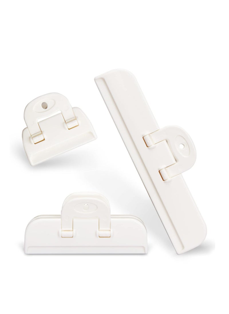 SYOSI - Food Bag Clips, 3 PCS Bag Clips for Food Storage (3 Sizes), Reusable Food Storage Clips Sealing Clips for Sealing Food, Snacks, Coffee, Chip Bag Clips Packet Clips for Kitchen, Home, Office - Image 1