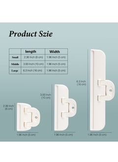SYOSI Food Bag Clips, 3 PCS Bag Clips for Food Storage (3 Sizes), Reusable Food Storage Clips Sealing Clips for Sealing Food, Snacks, Coffee, Chip Bag Clips Packet Clips for Kitchen, Home, Office  - Image 3