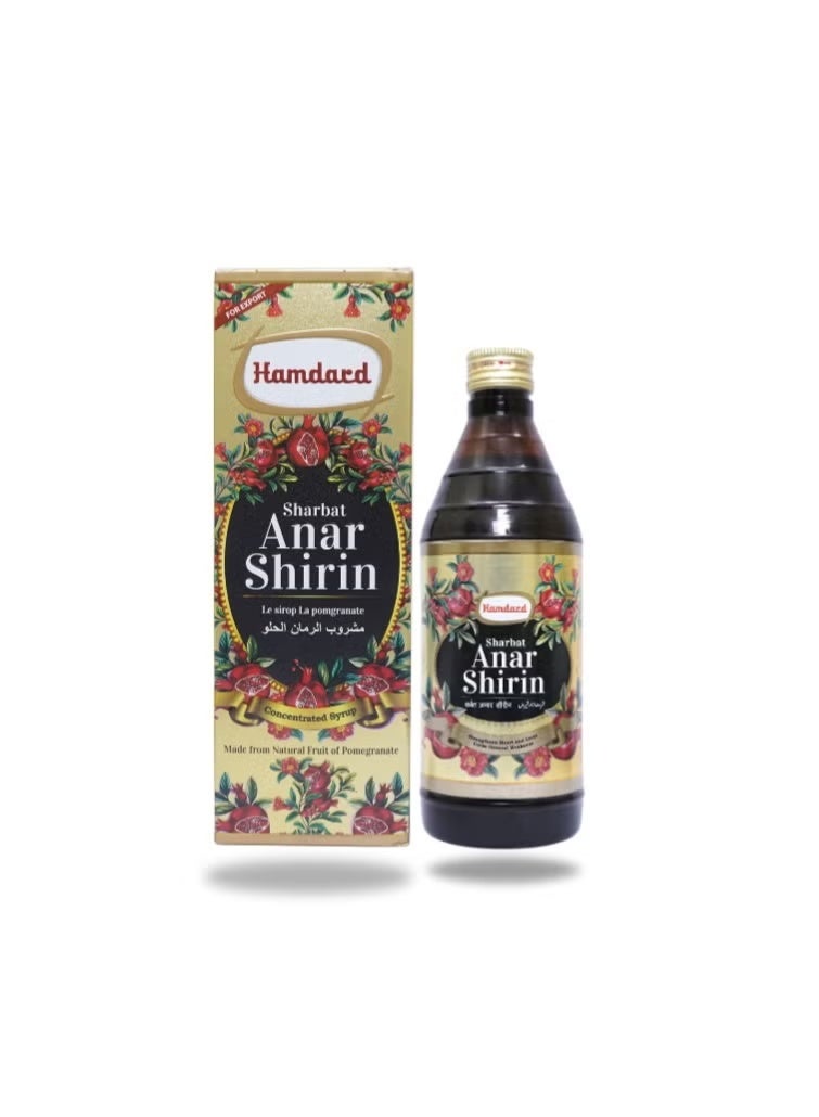Hamdard Herbal Sharbat Anar Shirin Le sirop le Pomgranate Made from Natural Fruit of Pomegranate - Image 1