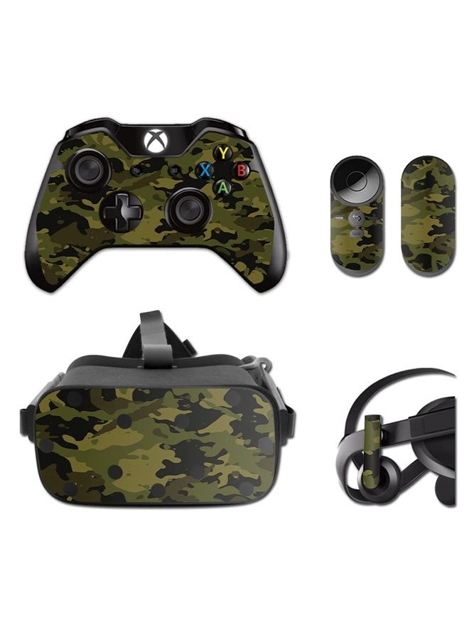 MIGHTY SKINS MightySkins Skin Compatible with Oculus Rift CV1 wrap Cover Sticker Skins Green Camouflage