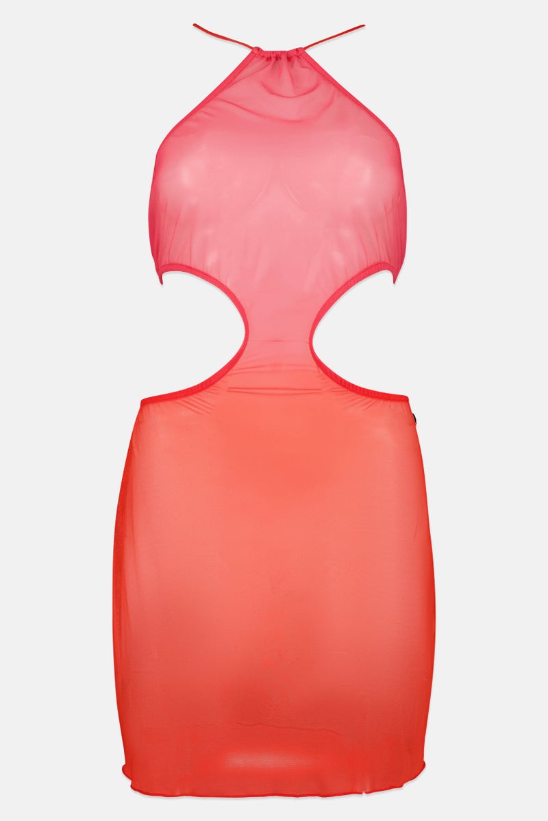 Bershka Women Textured Mini Dress, Multicolor - Image 2