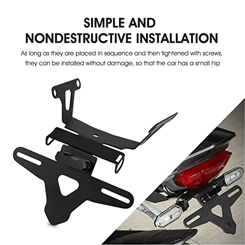 LANQIAN Motorcycle Tidy Tail Eliminator License Plate Bracket Holder Compatible with CB650R CBR650R 2021 2022 - Image 3