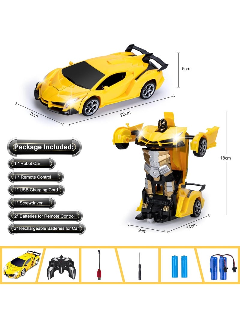 TIGER Transforming 2-in-1 RC Car for Kids – Remote Control Transform Car Robot Toy for Boys & Girls Ages 3-12 – Deformation Vehicle with Fast Response, Durable Design, and Fun Stunt Features - Image 5