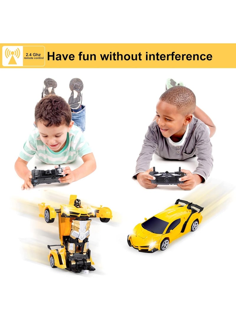 TIGER Transforming 2-in-1 RC Car for Kids – Remote Control Transform Car Robot Toy for Boys & Girls Ages 3-12 – Deformation Vehicle with Fast Response, Durable Design, and Fun Stunt Features - Image 2