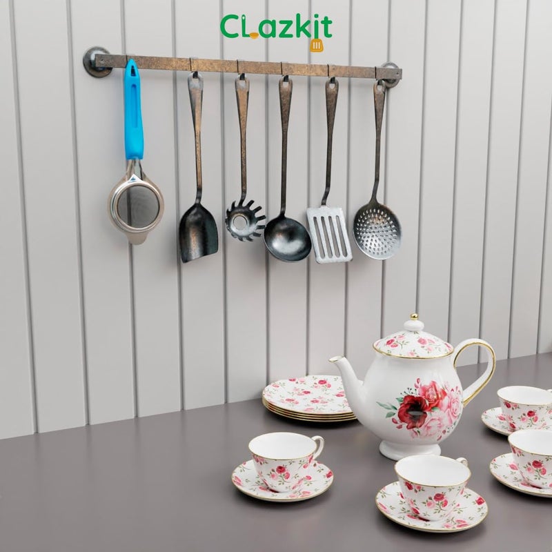 Clazkit Double MESH Tea Coffee Strainer Chai Chhalni/Tea Filter/Juice and Oil Filter I Fitted with Extra Layer of Ultra fine SS Mesh I Stainless Steel I Standard Size for Indian Families. - Image 2