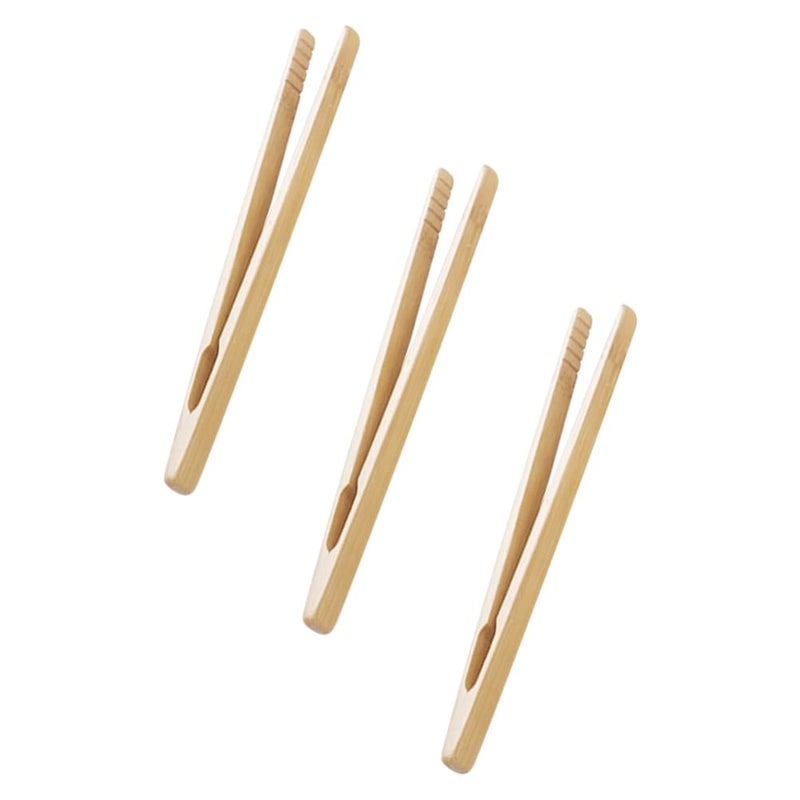 NUOBESTY 3PCS Wooden Tweezer Tongs Kids Tweezers for Fine Motor Peg Board Beads Game Clips Counting Matching Game Beads for Montessori Sorting Toys - Image 3
