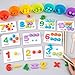 NUOBESTY 3PCS Wooden Tweezer Tongs Kids Tweezers for Fine Motor Peg Board Beads Game Clips Counting Matching Game Beads for Montessori Sorting Toys - Image 4