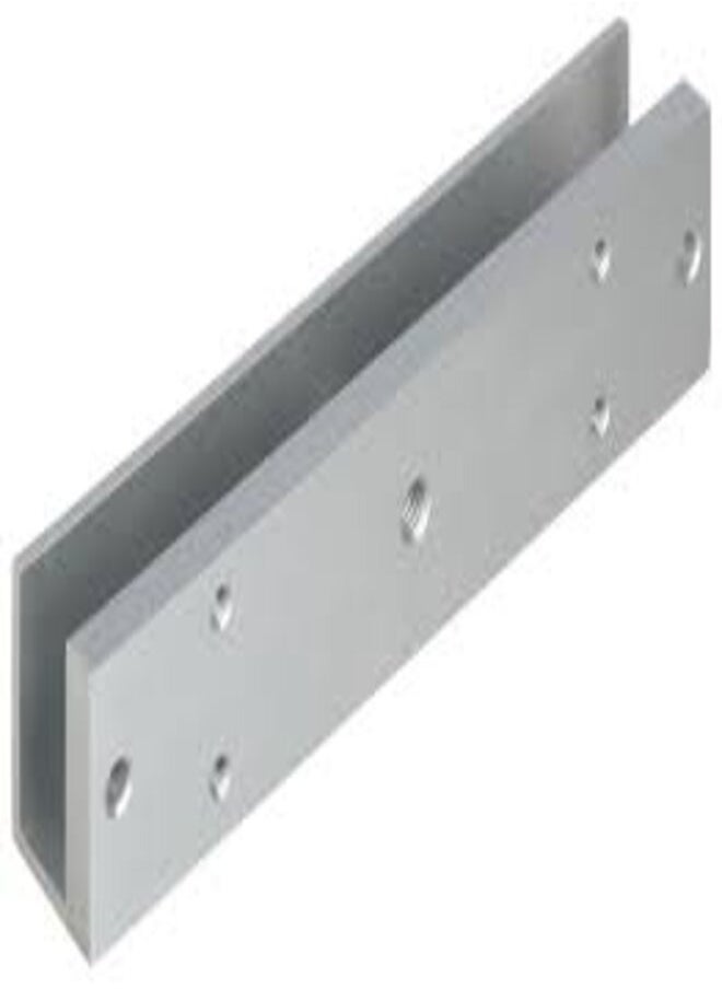 Generic EM Lock U Bracket For Frameless Glass Door for 395LBS EM Lock (Silver)  - Image 1