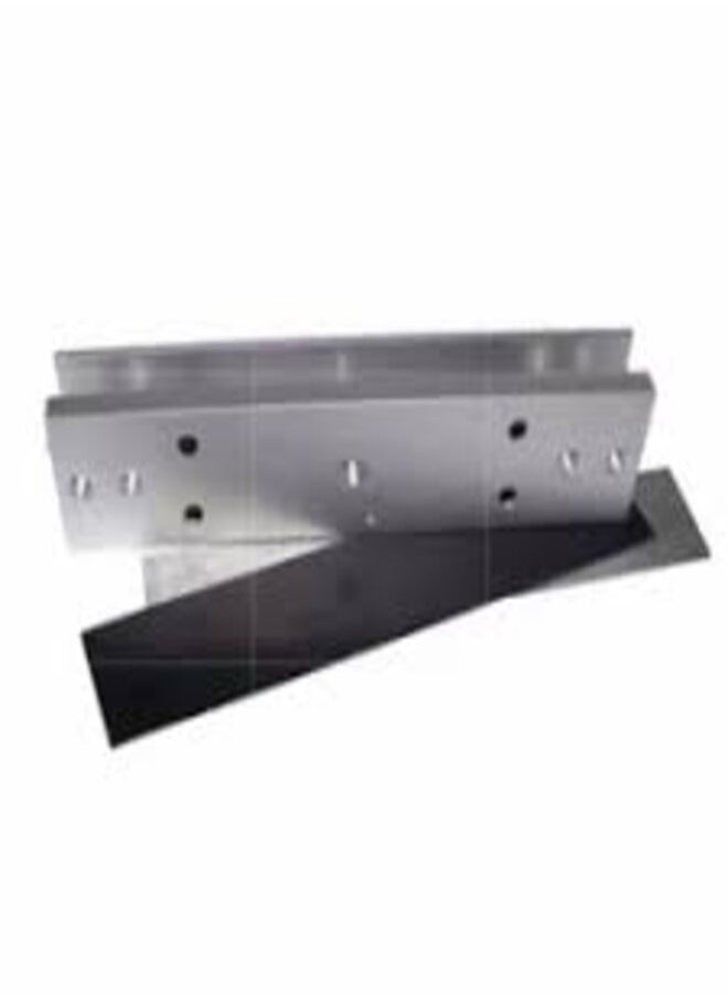 Generic EM Lock U Bracket For Frameless Glass Door for 395LBS EM Lock (Silver)  - Image 2